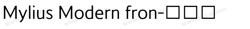 Mylius Modern fron字体转换
